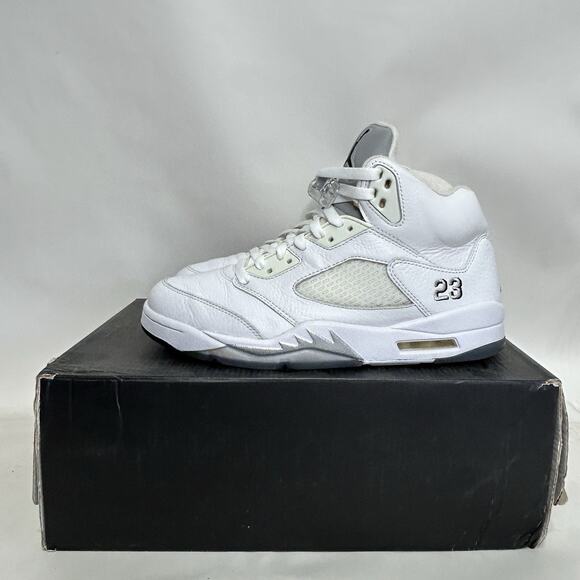 Nike Air Jordan 5 Retro OG “White Metallic” - Picture 6 of 9